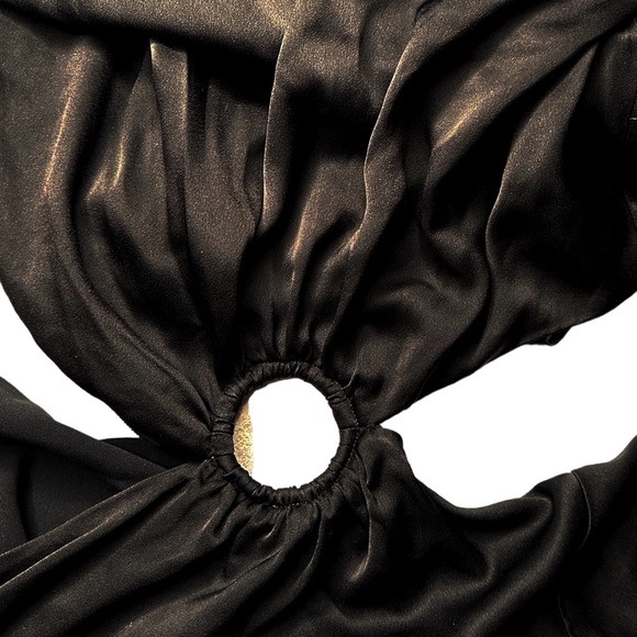 3.1 Phillip Lim Maxi Black Satin Cutout - Picture 11 of 14